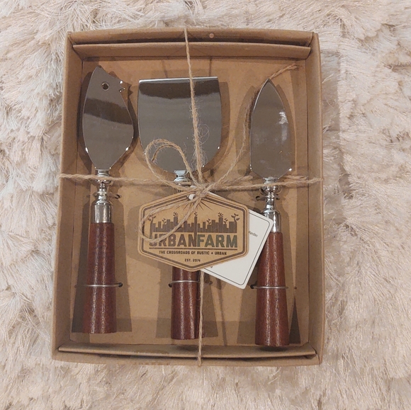 Thirstystone 3 piece cheese knife set urban rustic - Picture 1 of 2